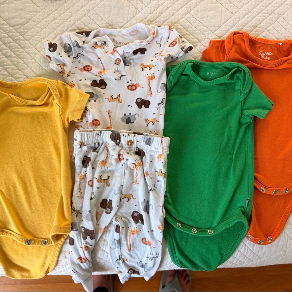 Baby onesies 0-3 and one newborn
